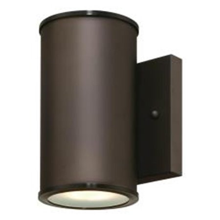 BRILLIANTBULB One-Light LED Outdoor Wall Fixture Oil Rubbed Bronze with Frosted Glass Lens BR2689955